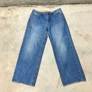 PLUGG Jeans Mens 34x30 Blue Denim Pants‎ Classic Fit Casual Wear